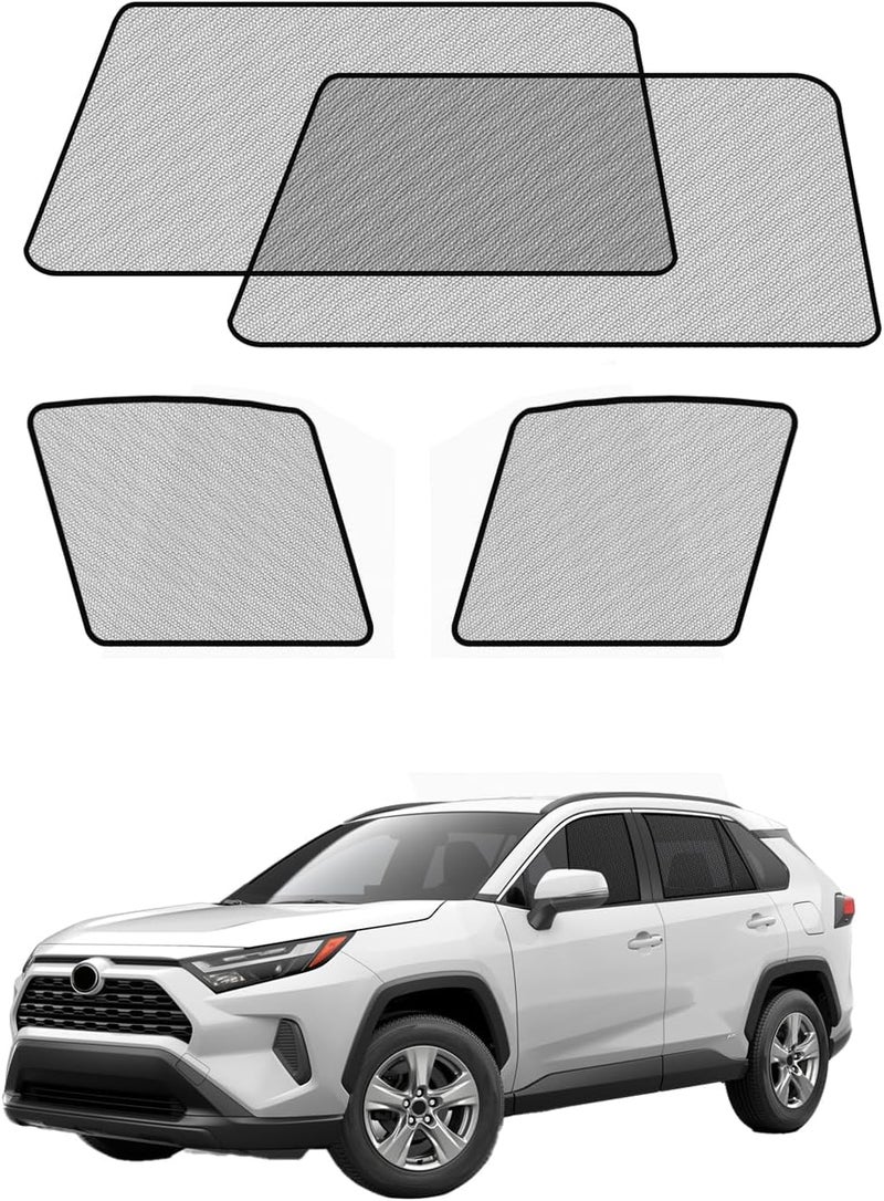 RSACET Car Window Shades for Toyota-RAV4(2019-2025),4 Pack Car Window Cover for Baby Sun Shade Blocker Breathable Mesh,Reduce UV Rays & Heat Insulation Privacy Protection for Camping, Travel, Sleep - Image 1